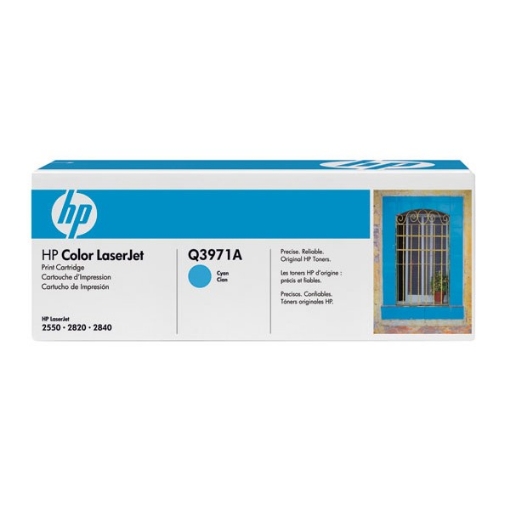 Picture of HP Q3971A (HP 123A) OEM Cyan Toner Cartridge