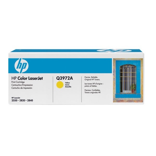 Picture of HP Q3972A (HP 123A) OEM Yellow Toner Cartridge