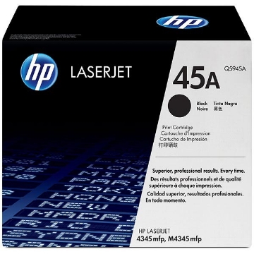 Show details for HP Q5945A (HP 45A) High Yield Black Toner Cartridge (20000 Yield) Picture of HP Q5945A (HP 45A) High Yield Black Toner Cartridge (20000 Yield)