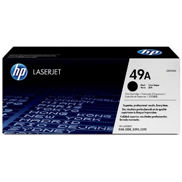 Show details for HP Q5949A (HP 49A) Black Toner Cartridge (2500 Yield) Picture of HP Q5949A (HP 49A) Black Toner Cartridge (2500 Yield)