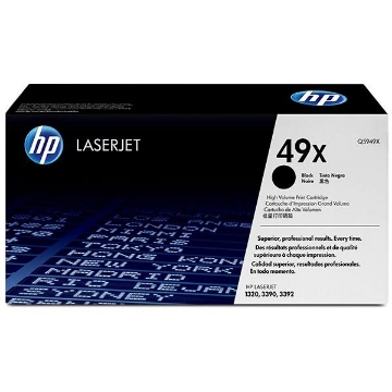 Show details for HP Q5949X (HP 49X) High Yield Black Toner Cartridge (6000 Yield) Picture of HP Q5949X (HP 49X) High Yield Black Toner Cartridge (6000 Yield)