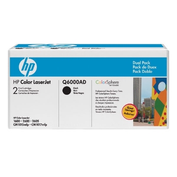 Show details for HP Q6000AD (HP 124A) OEM Black Toner Cartridge Picture of HP Q6000AD (HP 124A) OEM Black Toner Cartridge