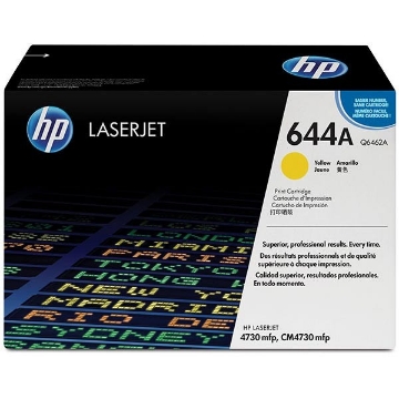 Show details for HP Q6462A (HP 644A) Yellow Toner Cartridge (12000 Yield) Picture of HP Q6462A (HP 644A) Yellow Toner Cartridge (12000 Yield)