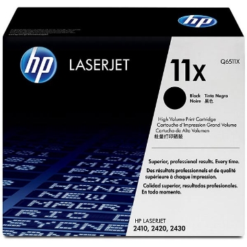 Show details for HP Q6511X (HP 11X) High Yield Black Toner Cartridge (12000 Yield) Picture of HP Q6511X (HP 11X) High Yield Black Toner Cartridge (12000 Yield)