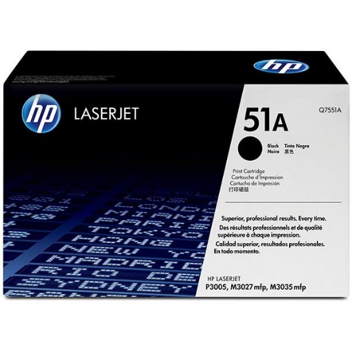 Picture of HP Q7551A (HP 51A) Black Toner Cartridge (6500 Yield)