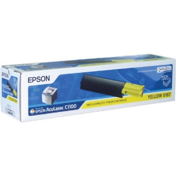 Show details for Epson S050187 OEM Yellow Toner Cartridge Picture of Epson S050187 OEM Yellow Toner Cartridge
