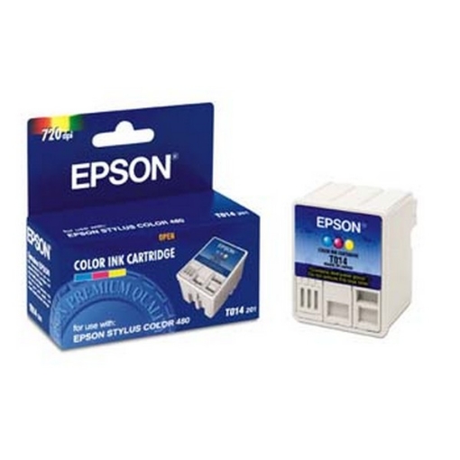 Picture of Epson T014201 (Epson 14) OEM Tri-Color Inkjet Cartridge