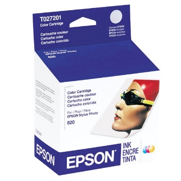 Show details for Epson T027201 (Epson 27) OEM Tri-Color Inkjet Cartridge Picture of Epson T027201 (Epson 27) OEM Tri-Color Inkjet Cartridge
