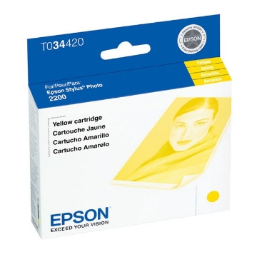 Show details for Epson T034420 (Epson 34) OEM Yellow Inkjet Cartridge Picture of Epson T034420 (Epson 34) OEM Yellow Inkjet Cartridge