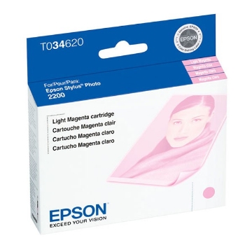 Show details for Epson T034620 (Epson 34) OEM LightMagenta Inkjet Cartridge Picture of Epson T034620 (Epson 34) OEM LightMagenta Inkjet Cartridge