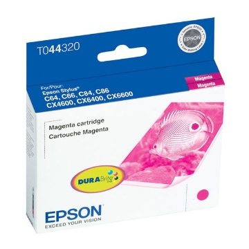 Show details for Epson T044320 (Epson 44) OEM Magenta Inkjet Cartridge Picture of Epson T044320 (Epson 44) OEM Magenta Inkjet Cartridge