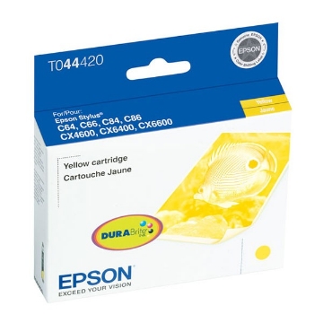 Show details for Epson T044420 (Epson 44) OEM Yellow Inkjet Cartridge Picture of Epson T044420 (Epson 44) OEM Yellow Inkjet Cartridge