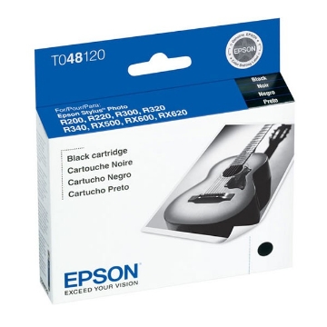Show details for Epson T048120 (Epson 48) OEM Black Inkjet Cartridge Picture of Epson T048120 (Epson 48) OEM Black Inkjet Cartridge