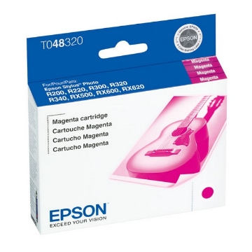 Show details for Epson T048320 (Epson 48) OEM Magenta Inkjet Cartridge Picture of Epson T048320 (Epson 48) OEM Magenta Inkjet Cartridge