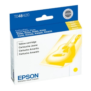 Show details for Epson T048420 (Epson 48) OEM Yellow Inkjet Cartridge Picture of Epson T048420 (Epson 48) OEM Yellow Inkjet Cartridge