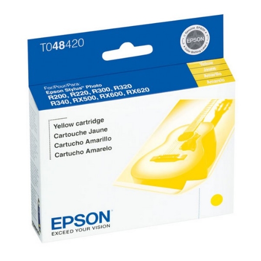 Picture of Epson T048420 (Epson 48) OEM Yellow Inkjet Cartridge