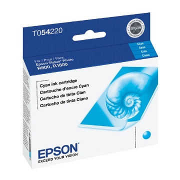 Show details for Epson T054220 (Epson 54) OEM Cyan Inkjet Cartridge Picture of Epson T054220 (Epson 54) OEM Cyan Inkjet Cartridge