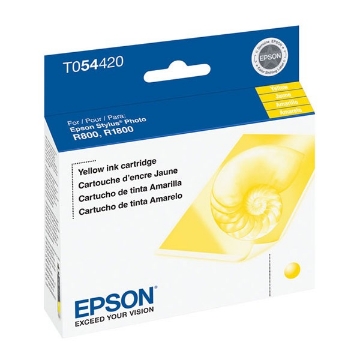 Show details for Epson T054420 (Epson 54) OEM Yellow Inkjet Cartridge Picture of Epson T054420 (Epson 54) OEM Yellow Inkjet Cartridge