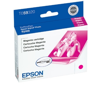 Show details for Epson T059320 (Epson 59) OEM Magenta Inkjet Cartridge Picture of Epson T059320 (Epson 59) OEM Magenta Inkjet Cartridge