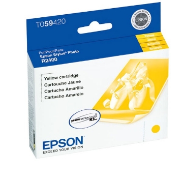 Show details for Epson T059420 (Epson 59) OEM Yellow Inkjet Cartridge Picture of Epson T059420 (Epson 59) OEM Yellow Inkjet Cartridge