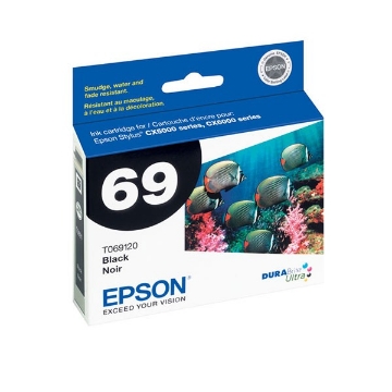 Show details for Epson T069120 (Epson 69) Black Inkjet Cartridge (245 Yield) Picture of Epson T069120 (Epson 69) Black Inkjet Cartridge (245 Yield)