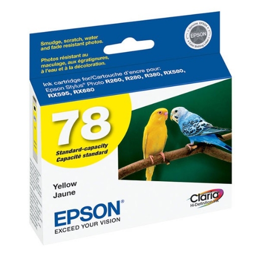 Picture of Epson T078420 (Epson 78) OEM Yellow Inkjet Cartridge