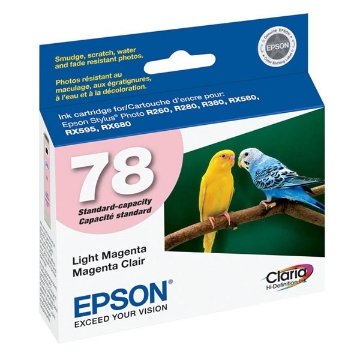 Show details for Epson T078620 (Epson 78) OEM LightMagenta Inkjet Cartridge Picture of Epson T078620 (Epson 78) OEM LightMagenta Inkjet Cartridge