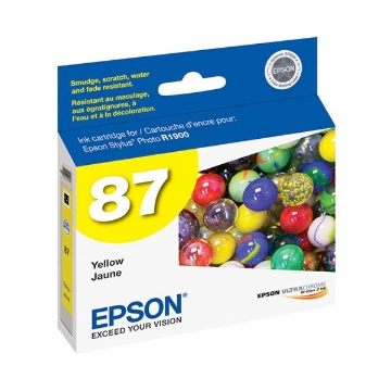Show details for Epson T087420 (Epson 87) OEM Yellow Inkjet Cartridge Picture of Epson T087420 (Epson 87) OEM Yellow Inkjet Cartridge