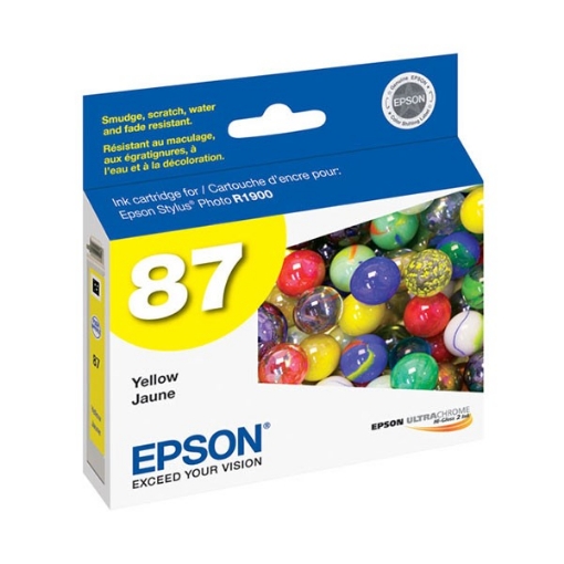 Picture of Epson T087420 (Epson 87) OEM Yellow Inkjet Cartridge