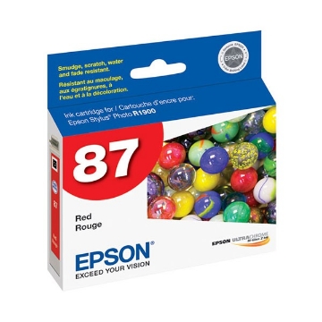 Show details for Epson T087720 (Epson 87) OEM Red Inkjet Cartridge Picture of Epson T087720 (Epson 87) OEM Red Inkjet Cartridge