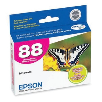Show details for Epson T088320 (Epson 88) OEM Magenta Inkjet Cartridge Picture of Epson T088320 (Epson 88) OEM Magenta Inkjet Cartridge