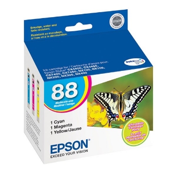 Show details for Epson T088520 (Epson 88) OEM Multi-Color Inkjet Cartridge (Multi-Pack) Picture of Epson T088520 (Epson 88) OEM Multi-Color Inkjet Cartridge (Multi-Pack)