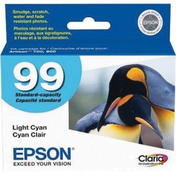 Show details for Epson T099520 (Epson 99) Light Cyan Inkjet Cartridge (500 Yield) Picture of Epson T099520 (Epson 99) Light Cyan Inkjet Cartridge (500 Yield)