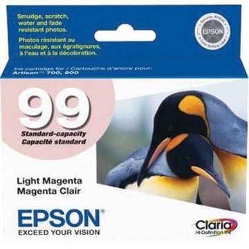 Show details for Epson T099620 (Epson 99) Light Magenta Inkjet Cartridge (500 Yield) Picture of Epson T099620 (Epson 99) Light Magenta Inkjet Cartridge (500 Yield)