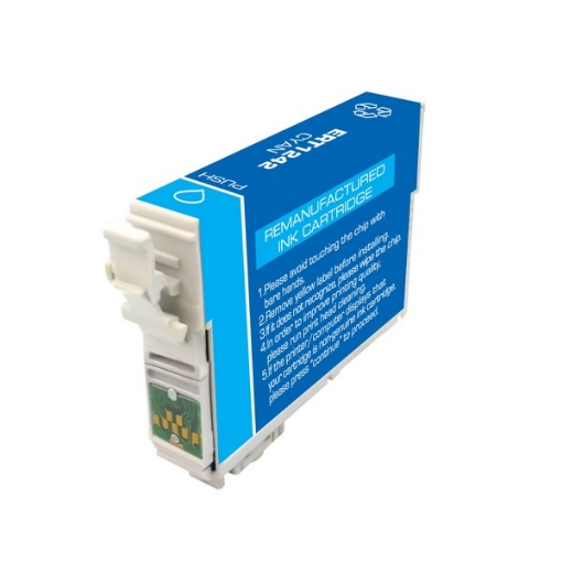 Picture of Remanufactured T124220 (Epson 124) Epson Cyan Inkjet Cartridge