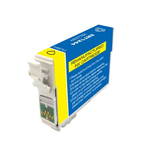 Picture of Remanufactured T124420 (Epson 124) Epson Yellow Inkjet Cartridge