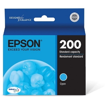 Show details for Epson T200220 (Epson 200) OEM High Yield Cyan Inkjet Cartridge Picture of Epson T200220 (Epson 200) OEM High Yield Cyan Inkjet Cartridge