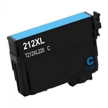 Show details for Remanufactured T212xl220 (Epson T212XL) High Yield Cyan Inkjet Cartridge (350 Yield) Picture of Remanufactured T212xl220 (Epson T212XL) High Yield Cyan Inkjet Cartridge (350 Yield)