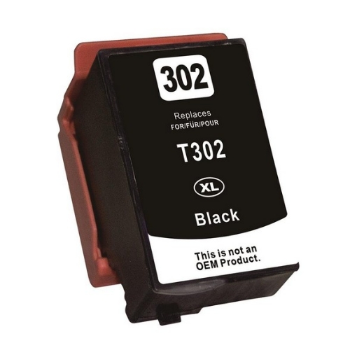 Picture of Remanufactured T302XL020-S (Epson 302XL) High Yield Black Ink Cartridge (550 Yield)