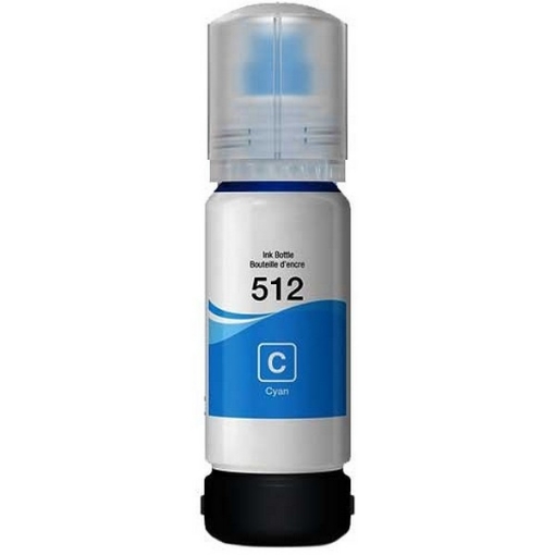 Picture of Remanufactured T512220-S (Epson T512) Cyan Ink Bottle (5000 Yield)