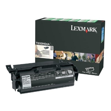 Show details for Lexmark T650H04A OEM Black Print Cartridge Picture of Lexmark T650H04A OEM Black Print Cartridge