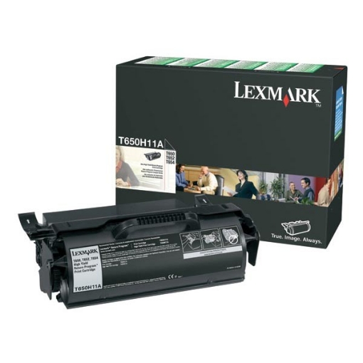 Picture of Lexmark T650H11A OEM High Yield Black Toner Cartridge