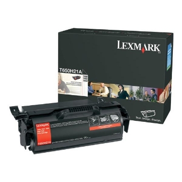 Show details for Lexmark T650H21A OEM High Yield Black Toner Cartridge Picture of Lexmark T650H21A OEM High Yield Black Toner Cartridge