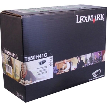 Show details for Lexmark T650H41 OEM High Yield Black Print Cartridge Picture of Lexmark T650H41 OEM High Yield Black Print Cartridge