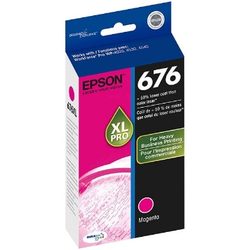 Show details for Epson T676XL320 (Epson 676XL) OEM High Yield Magenta Inkjet Cartridge Picture of Epson T676XL320 (Epson 676XL) OEM High Yield Magenta Inkjet Cartridge