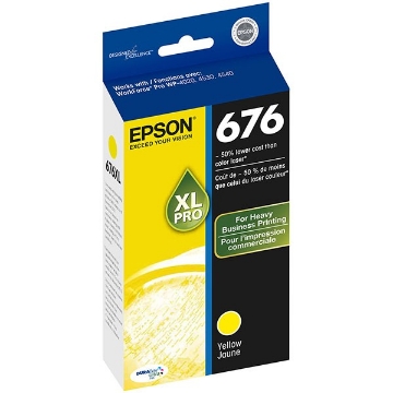 Show details for Epson T676XL420 (Epson 676XL) High Yield Yellow Inkjet Cartridge (1200 Yield) Picture of Epson T676XL420 (Epson 676XL) High Yield Yellow Inkjet Cartridge (1200 Yield)