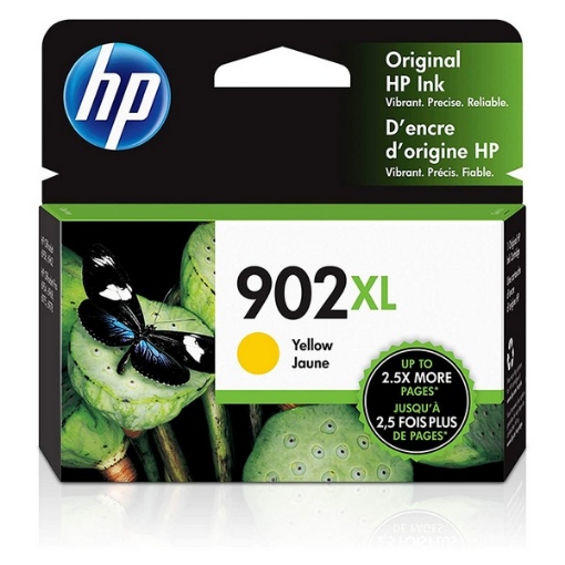 Picture of HP T6M10AN (HP 902XL) OEM High Yield Yellow Inkjet Cartridge