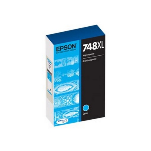 Picture of Epson T748XL220 (Epson 748) OEM Cyan Ink Cartridge