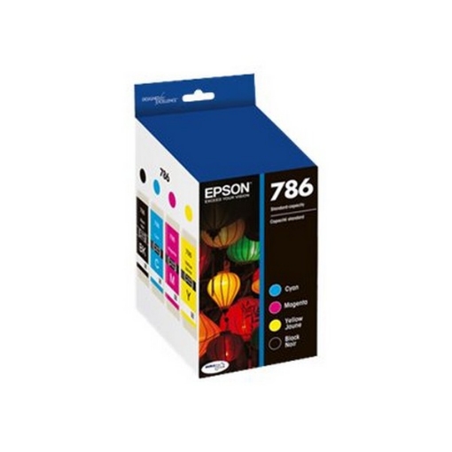 Picture of Epson T786120BCs (Epson 786) OEM Black, Cyan, Magenta, Yellow Ink Cartridges (4 pk)