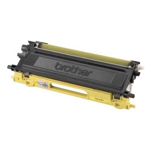 Picture of Brother TN-115Y (TN-110Y) OEM Yellow Toner Cartridge